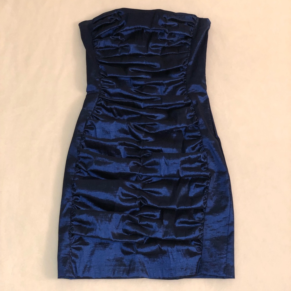 Jessica McClintock Navy Blue Mini Dress